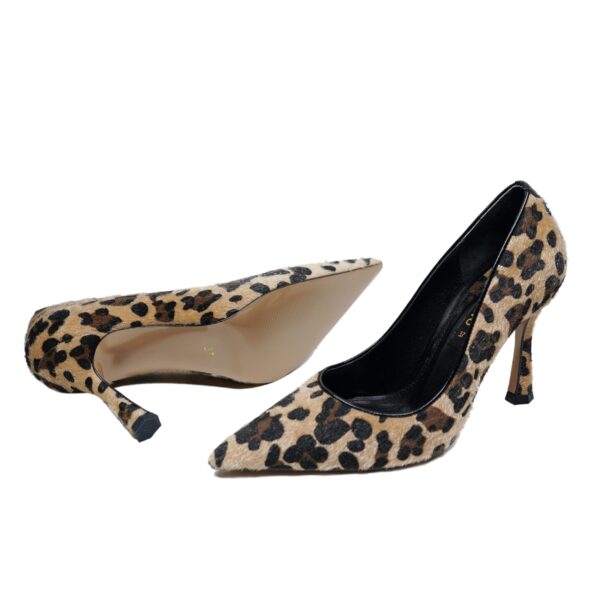 Leopar Desenli Stiletto - Görsel 7